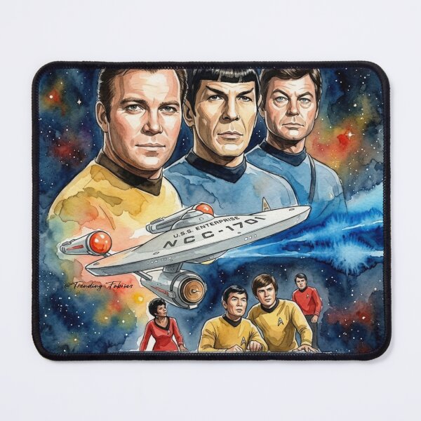 Item preview, Star Trek Original Series Retro Full Color Crew Special Poster designed and sold by TrendingFabrics.