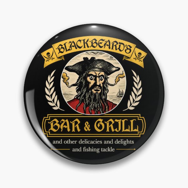 Item preview, Blackbeard’s Bar & Grill Crest designed and sold by burrito-site.