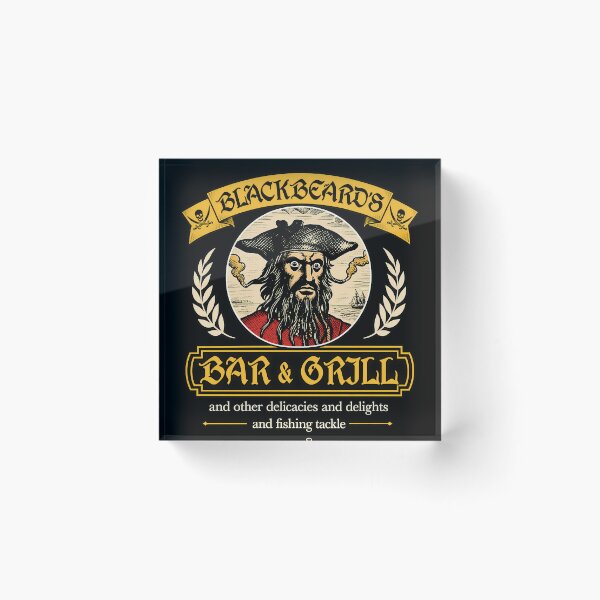 Item preview, Blackbeard’s Bar & Grill Crest designed and sold by burrito-site.