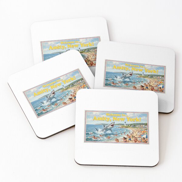 Item preview, The Great Shark Holiday Card designed and sold by deafhoops1.