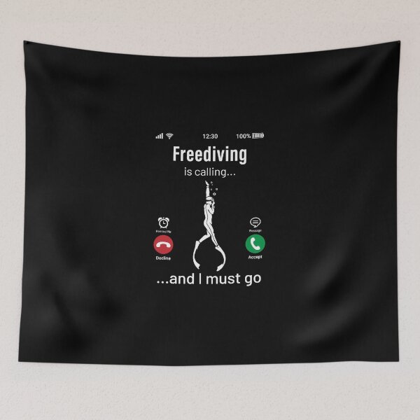 Item preview, Freediving Is Calling And I Must Go designed and sold by TabethaWedlock.