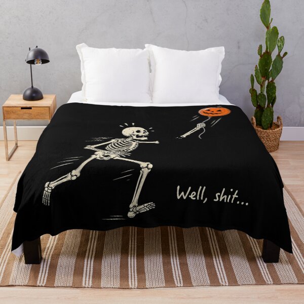 Item preview, Skeleton Lost Balloon Retro Funny Saying Halloween designed and sold by River Silva.