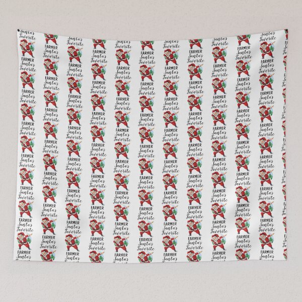 Item preview, Santa's Favorite Farmer Funny Christmas Gift for Agriculture Lovers designed and sold by PudgyBear.