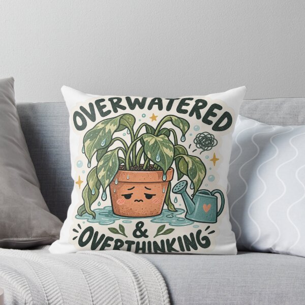 Item preview, Overwatered and Overthinking Plant designed and sold by sublidesign.