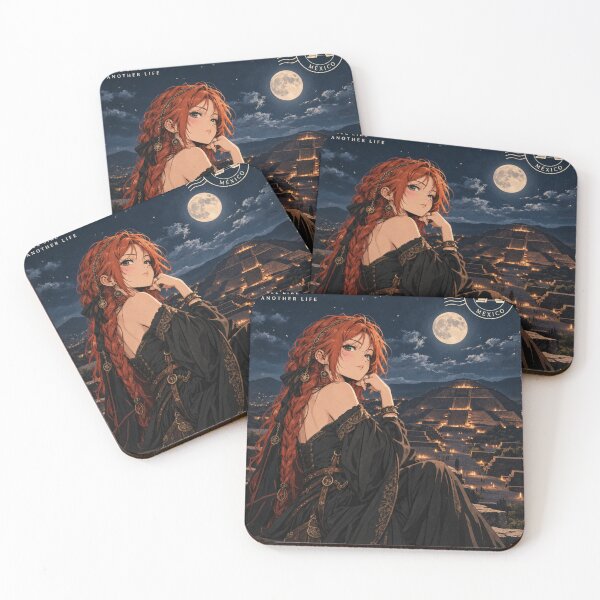 Item preview, A night in TEOTIHUACAN MEXICO - Redhead Knight Time Traveler  designed and sold by DibujandoPorfa.