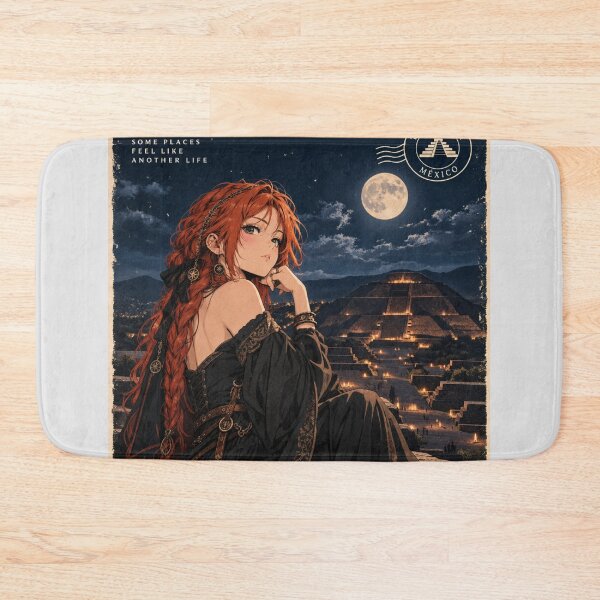 Item preview, A night in TEOTIHUACAN MEXICO - Redhead Knight Time Traveler  designed and sold by DibujandoPorfa.
