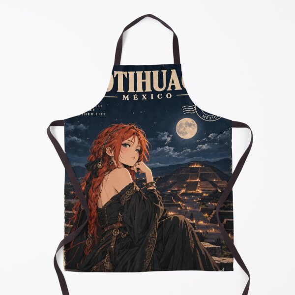 Item preview, A night in TEOTIHUACAN MEXICO - Redhead Knight Time Traveler  designed and sold by DibujandoPorfa.