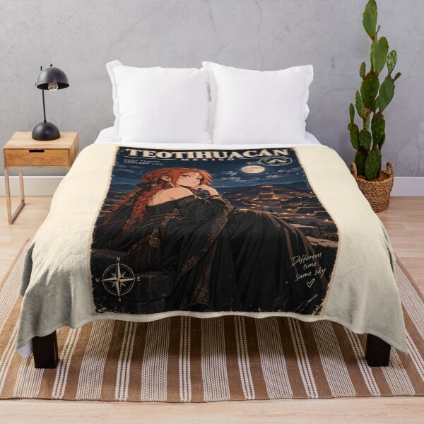 Item preview, A night in TEOTIHUACAN MEXICO - Redhead Knight Time Traveler designed and sold by DibujandoPorfa.