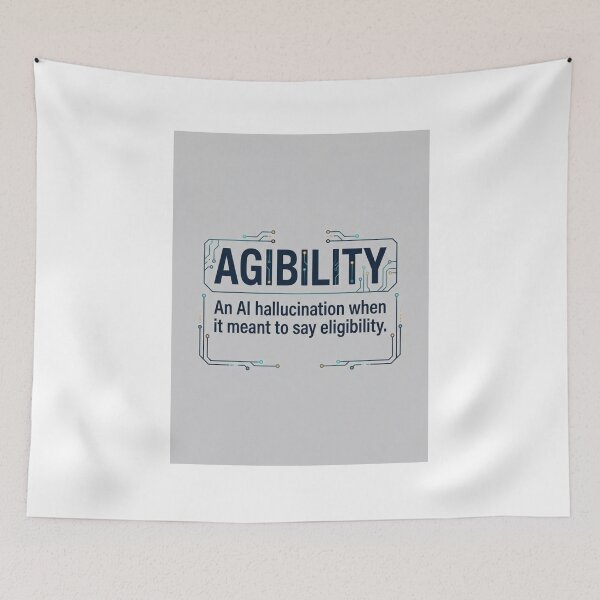 Item preview, AGIBILITY AI Hallucination Definition designed and sold by Mirgonhood.