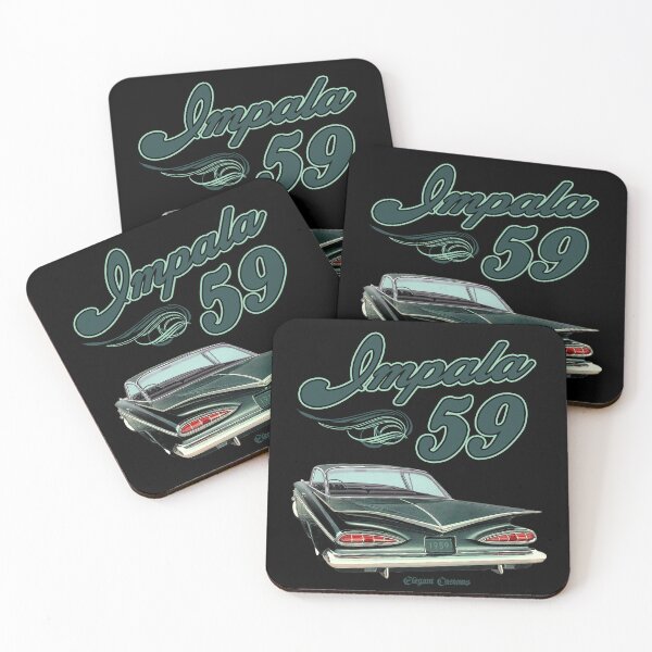 Item preview, 1959 Chevy Impala rear with text - Lowrider, Kustom, Hot Rod, Muscle Car designed and sold by Elegant Customs.
