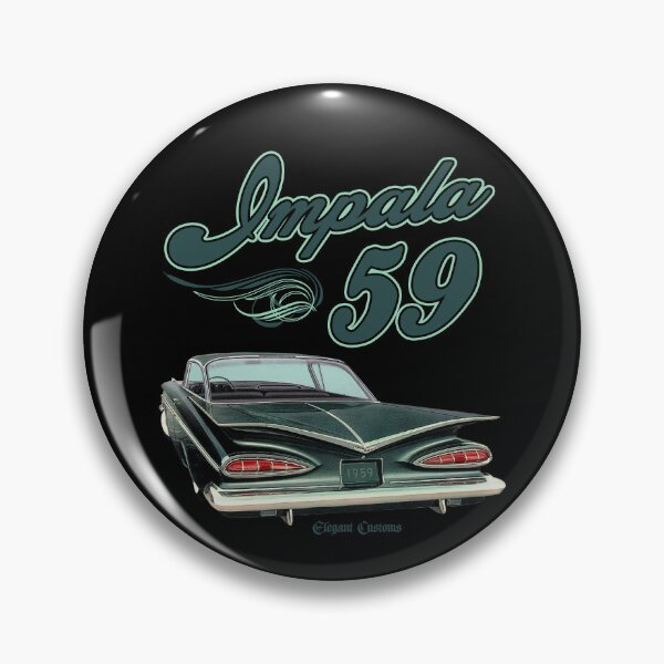 Item preview, 1959 Chevy Impala rear with text - Lowrider, Kustom, Hot Rod, Muscle Car designed and sold by Elegant Customs.