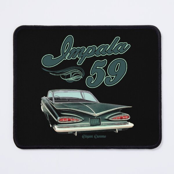 Item preview, 1959 Chevy Impala rear with text - Lowrider, Kustom, Hot Rod, Muscle Car designed and sold by Elegant Customs.