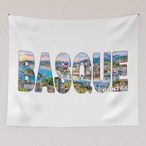 Item preview, BASQUE COUNTRY - Spain Tourist Souvenir Sticker Shirt San Sebastián Bilbao designed and sold by Adam Gormley.