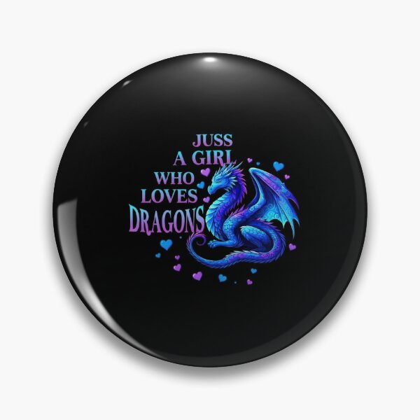 Item preview, Just a Girl Who Loves Dragons Blue Purple Fantasy Design designed and sold by Ostericaimusa.