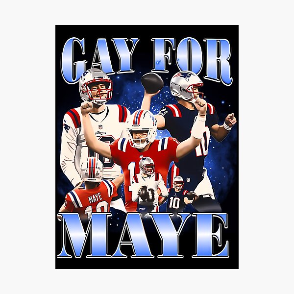 Aperçu de l'œuvre Gay pour Maye Football Drake Maye Bootleg Meme créée et vendue par TabethaWedlock.