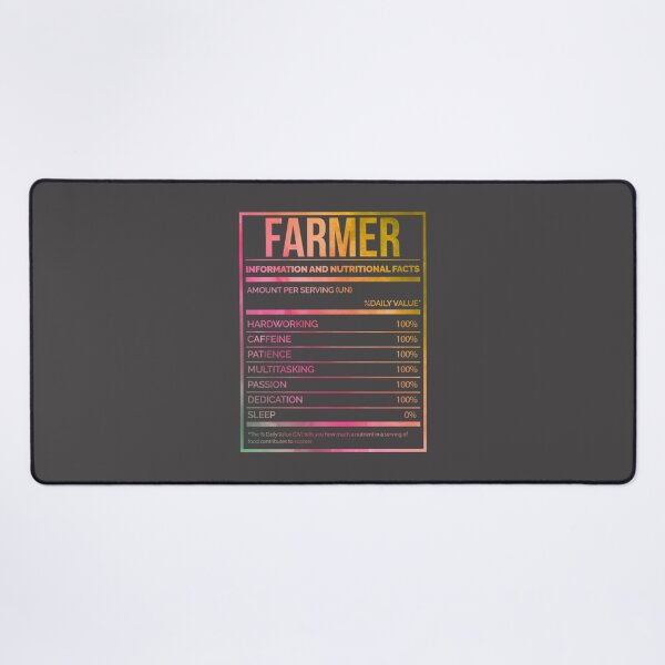 Item preview, Funny Farmer Nutrition Label Watercolor Art for Agriculture Lovers designed and sold by PudgyBear.