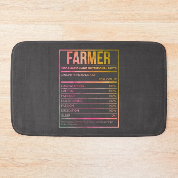 Item preview, Funny Farmer Nutrition Label Watercolor Art for Agriculture Lovers designed and sold by PudgyBear.