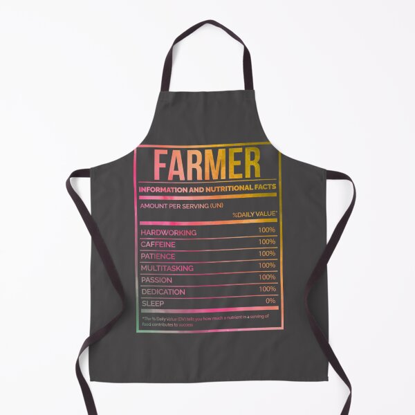 Item preview, Funny Farmer Nutrition Label Watercolor Art for Agriculture Lovers designed and sold by PudgyBear.