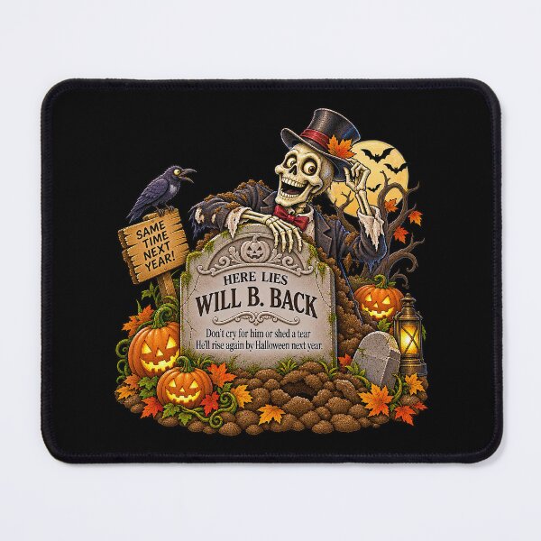 Item preview, ⚡HAUNTED TOMBSTONE COLLECTION - Will B. Back - dark version designed and sold by WheelieGdArt.