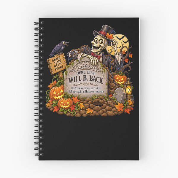 Item preview, ⚡HAUNTED TOMBSTONE COLLECTION - Will B. Back - dark version designed and sold by WheelieGdArt.