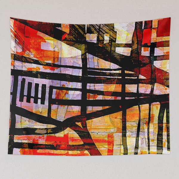 Item preview, Abstract Line Painting designed and sold by ViaARTfactory.