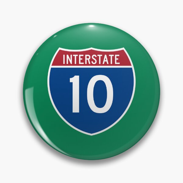 Item preview, I-10 Interstate Sign designed and sold by Karate Octopus.