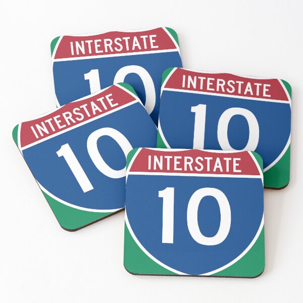 Item preview, I-10 Interstate Sign designed and sold by Karate Octopus.