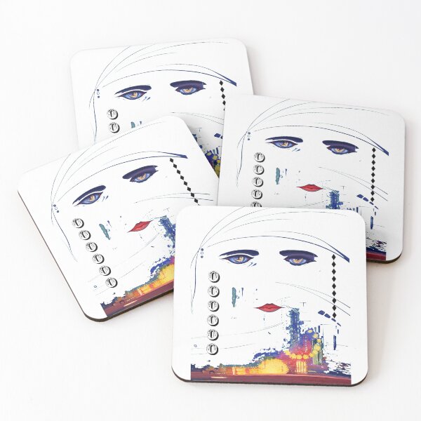 Item preview, Expressive Woman Portrait Cityscape Art designed and sold by TremayneKub.