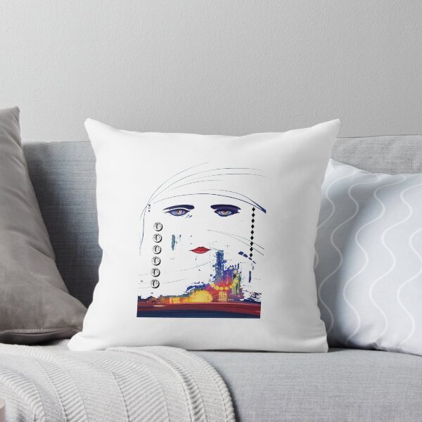Item preview, Expressive Woman Portrait Cityscape Art designed and sold by TremayneKub.