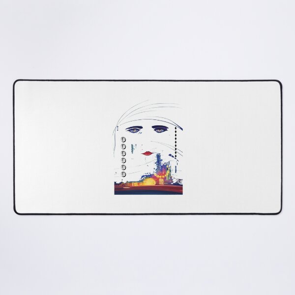 Item preview, Expressive Woman Portrait Cityscape Art designed and sold by TremayneKub.