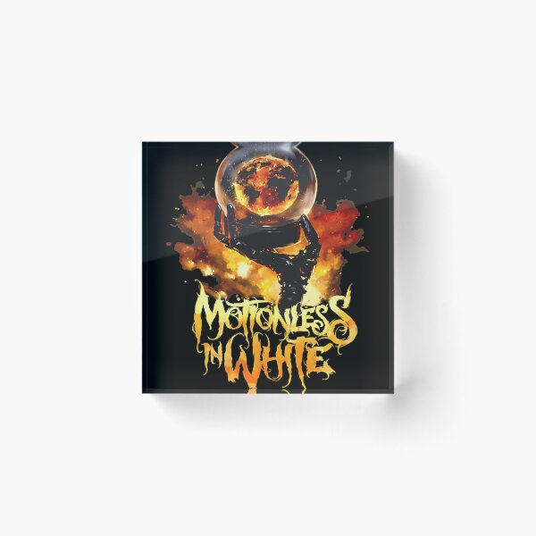 Item preview, Motionless In White Fiery Orb Skeleton Hand Design designed and sold by TremayneKub.