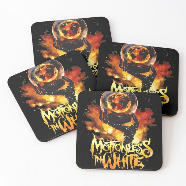 Item preview, Motionless In White Fiery Orb Skeleton Hand Design designed and sold by TremayneKub.