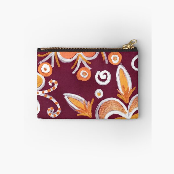 Item preview, Burgundy Gold Mandala Floral Pattern designed and sold by Fani*.