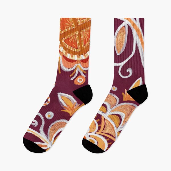 Item preview, Burgundy Gold Mandala Floral Pattern designed and sold by Fani*.