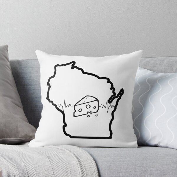 Item preview, Wisconsin – Cheese & Heartbeat Design designed and sold by GiftableGems.