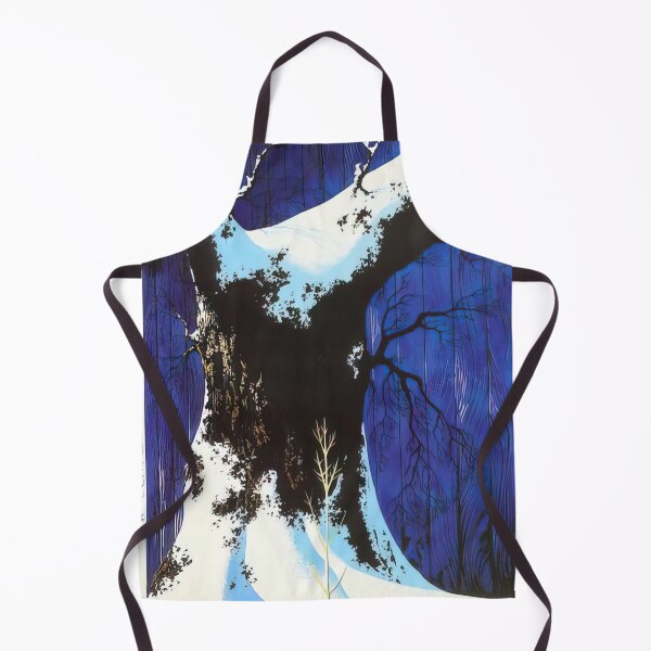 Artikelvorschau, Blaue Scheune und Schnee entworfen und verkauft von EtherShadeArt.