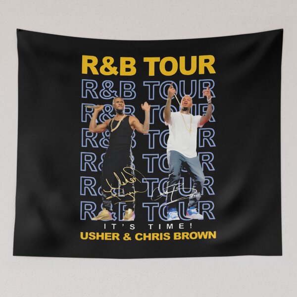 Aperçu de l'œuvre Tournée Raymond et Brown 2026, tournée R&B Chris Brown Usher Raymond, tournée R&B créée et vendue par meallaanezz.