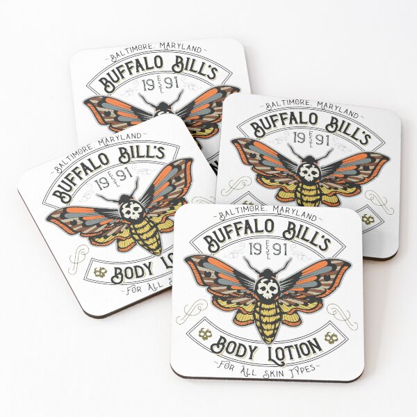 Item preview, Buffalo Bill's Body Lotion Moth Skull Vintage Baltimore 1991 designed and sold by TremayneKub.