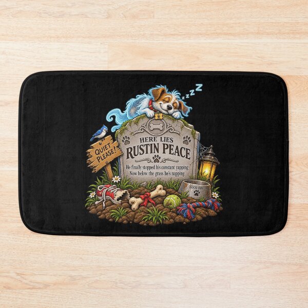Item preview, ⚡HAUNTED TOMBSTONE COLLECTION - Rustin Peace - dark version designed and sold by WheelieGdArt.