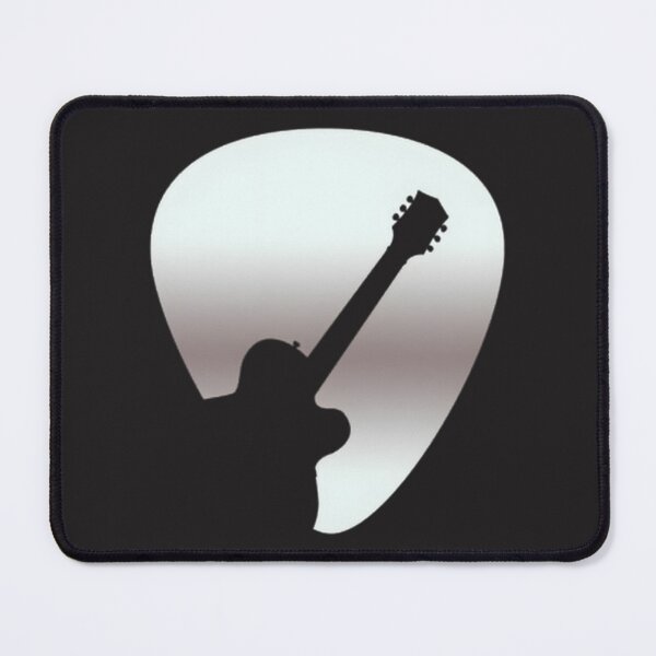 Item preview, American Music Inspired Silver Gibson Guitar Pick Design designed and sold by Karamallah.