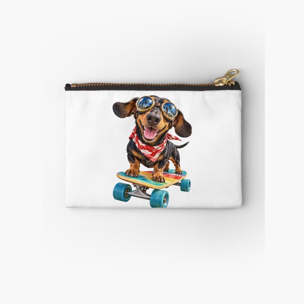 Item preview, Boardwalk Boss – Skateboarding Dachshund at Venice Beach designed and sold by Russell Thorne.