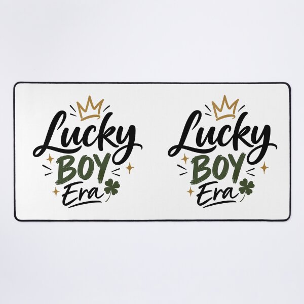 Item preview, Lucky Boy Era – Funny Lucky Boy Aesthetic Crown Clover Motivational Design designed and sold by Sanika arts .