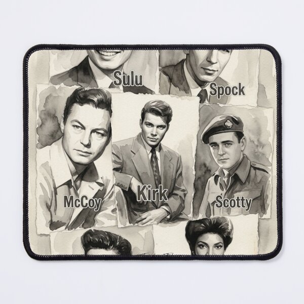 Item preview, Star Trek Original Crew Tribute Piece Poster, Shirts & Stickers designed and sold by TrendingFabrics.