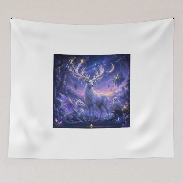 Item preview, Dark Purple and Blue Fantasy Creature – Realistic Concept Art designed and sold by Mirgonhood.