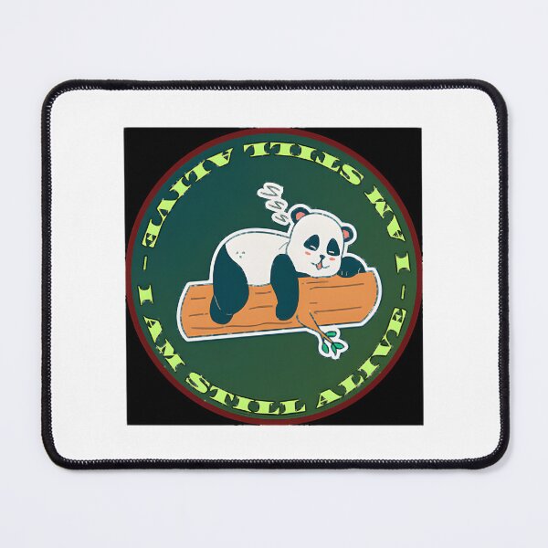 Item preview, Exhausted Panda Sleeping - I Am Still Alive Cute Animal Illustration designed and sold by Karamallah.