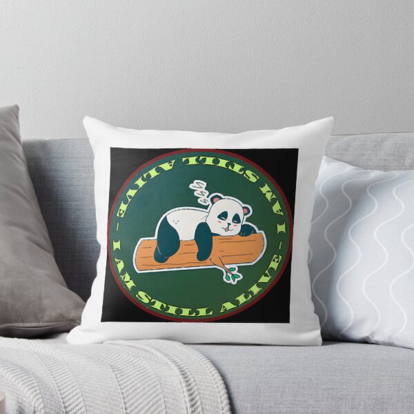 Item preview, Exhausted Panda Sleeping - I Am Still Alive Cute Animal Illustration designed and sold by Karamallah.