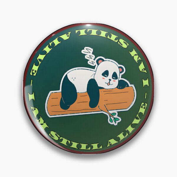 Item preview, Exhausted Panda Sleeping - I Am Still Alive Cute Animal Illustration designed and sold by Karamallah.