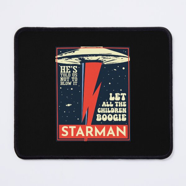 Item preview, Starman UFO Boogie Retro Space Poster Art designed and sold by TremayneKub.