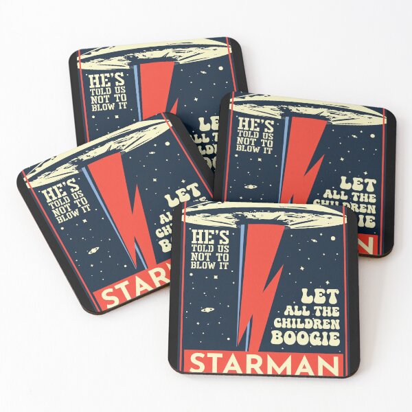 Item preview, Starman UFO Boogie Retro Space Poster Art designed and sold by TremayneKub.