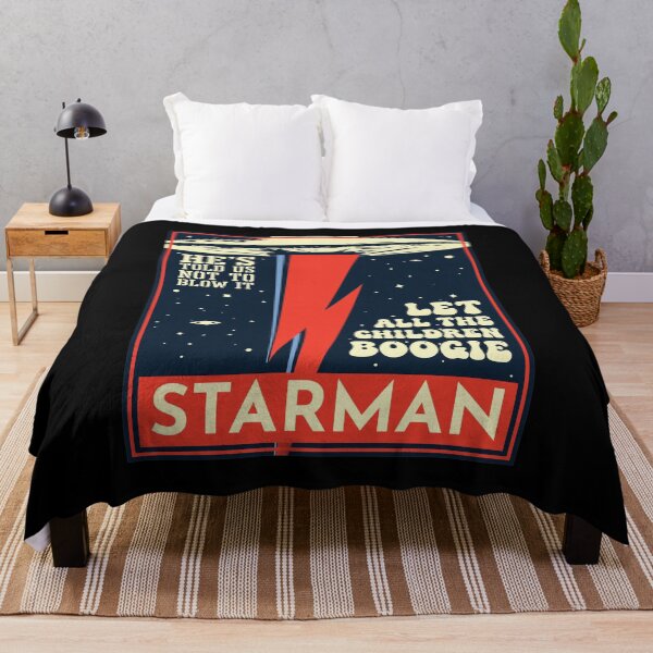 Item preview, Starman UFO Boogie Retro Space Poster Art designed and sold by TremayneKub.